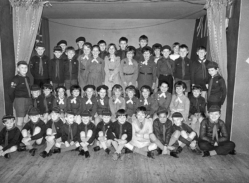 Kirkby Scouts perform a concert in 1970