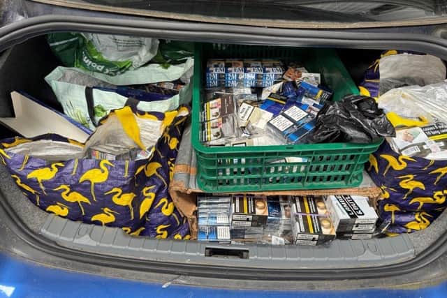 A large quantity of illegal tobacco products were seized during an enforcement operation. Image: Nottinghamshire Police.