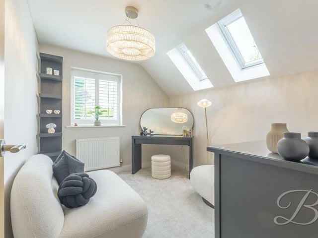The last of the bedrooms at the £650,000 property is the smallest but is a versatile space that can be put to multiple uses.