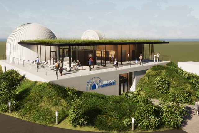 An artist's impression of how the £5.25 million Sherwood Observatory at Sutton will look.