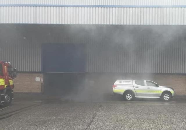 A large warehouse hosted the exercise.