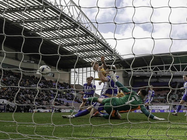 He will run and run and run - and Evans did just that at Wigan. But it wasn't his day as he struggled to get a sniff at game. When his chance came he made a mess of it after failing to turn home the rebound after Knoyle had a late shot saved.