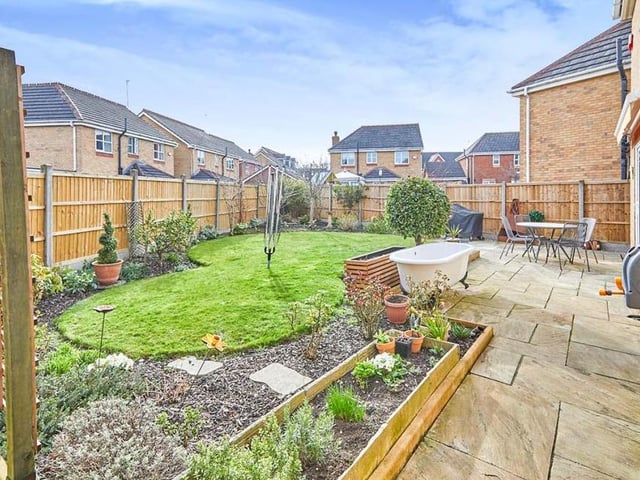 The enclosed back garden from a different angle. It's not hard to imagine lazy, happy days in the summer sun here, is it?