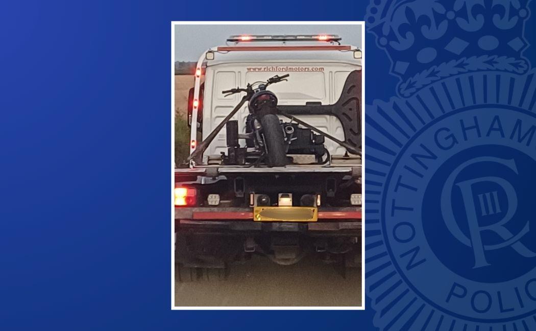 Stolen bike seized after being ridden through Mansfield town centre