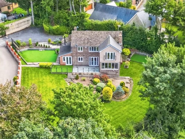 homes, Avondale is a stunning detached family home offering space, style, and seclusion in equal measure. Set within beautifully maintained wrap-around garden of approximately 0.6 acres, this exceptional home boasts a mix of lawn and astroturf, providing the perfect setting for family living, outdoor entertaining, or simply enjoying the tranquility of the grounds.
