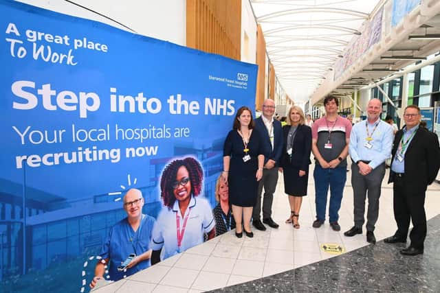 Representatives from Sherwood Forest Hospitals, West Nottinghamshire College and Nottingham Trent University. Picture: Sherwood Forest Hospitals NHS Trust