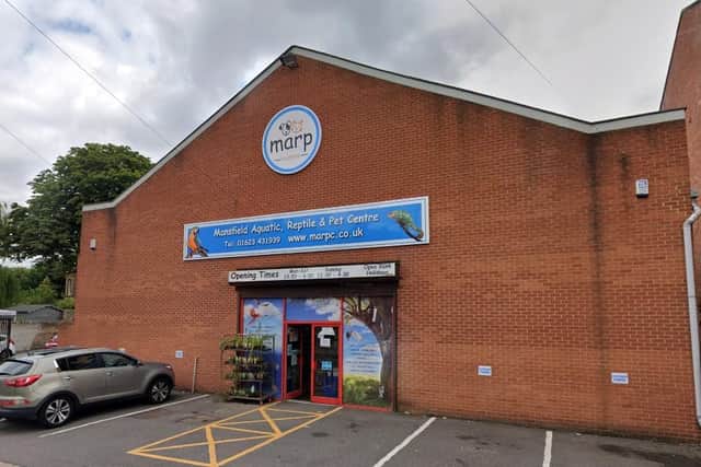 Mansfield Aquatic, Reptile And Pet Centre, Nursery Street, Mansfield.