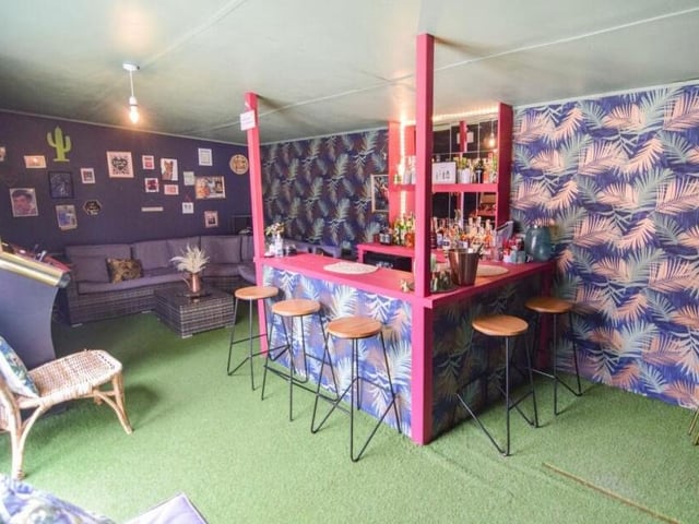 The bar is open for service in the unique Hawksworth Avenue 'pub shed'.