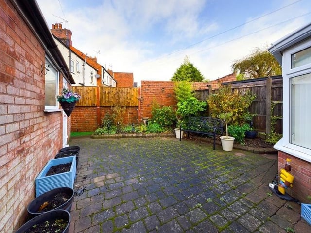 As you can see, the garden is a good size and also enclosed. There's plenty of room to create a seating area for the summer.