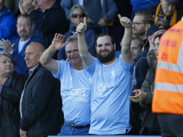 Stags fans at Gillingham.