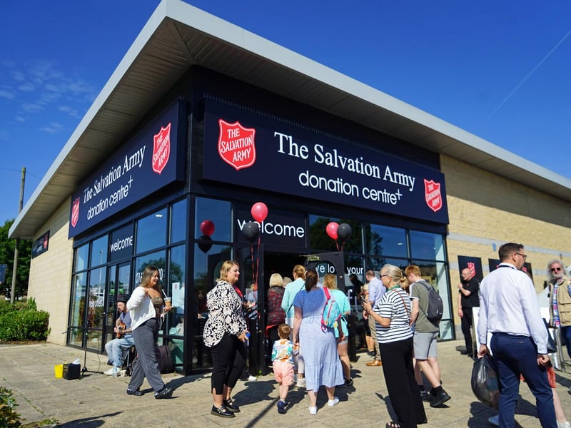 Volunteers and supporters flocked to the centre on its opening day.