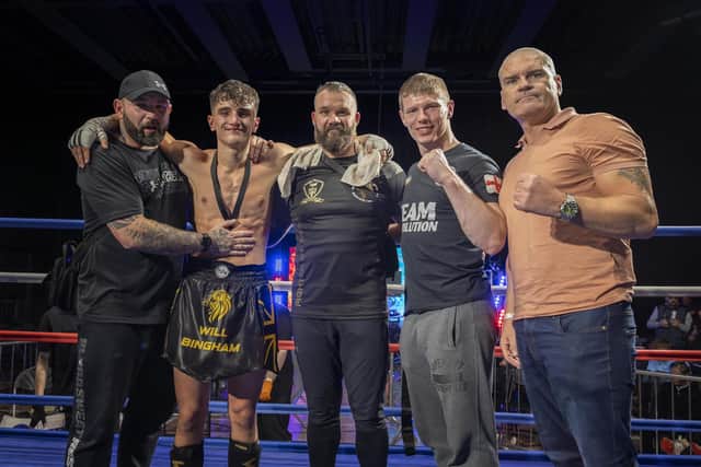 Will Bingham with his team. Photo: Inclusive Photography.