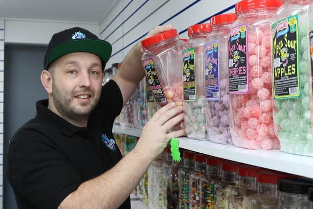 Bradley Mower inside Mr Munchies.