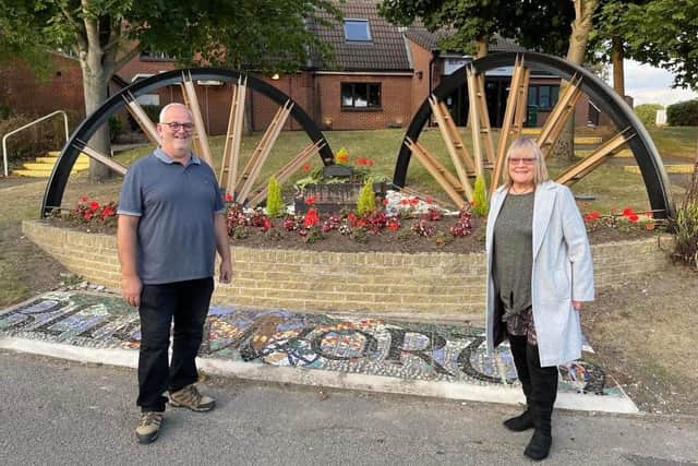Blidworth Parish Councillor Martin Atherton with Coun Tina Thompson