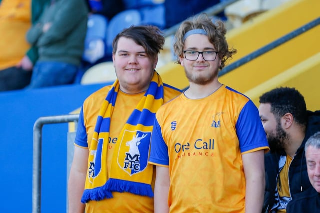 Stags fans ahead of the 2-2 draw with Forest Green.