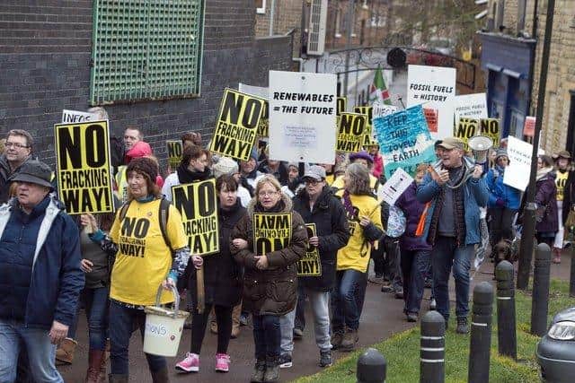 Anti-fracking campaigners from Eckington and Marsh Lane after INEOS outlined plans to drill in the area