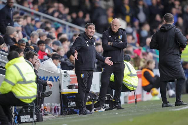 Stags boss Nigel Clough during the Sky Bet League 2 match against AFC Wimbledon at Cherry Red Records Stadium, 27 Jan 2024
Photo Chris & Jeanette Holloway / The Bigger Picture.media
