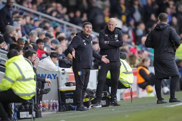 Stags boss Nigel Clough during the Sky Bet League 2 match against AFC Wimbledon at Cherry Red Records Stadium, 27 Jan 2024
Photo Chris & Jeanette Holloway / The Bigger Picture.media