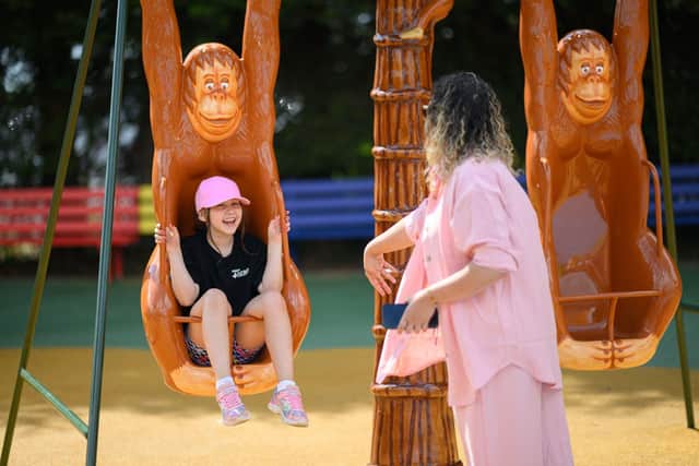 Competition winners enjoying Sundown Adventureland