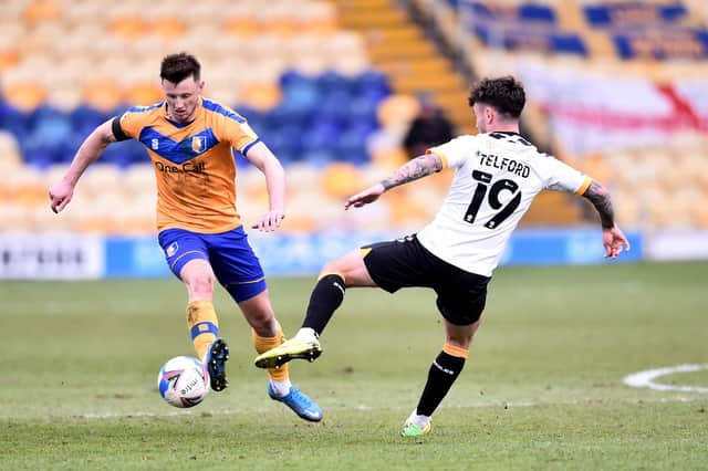 Skipper Ollie Clarke up against the deadly Dom Telford when Newport visited Stags last season.