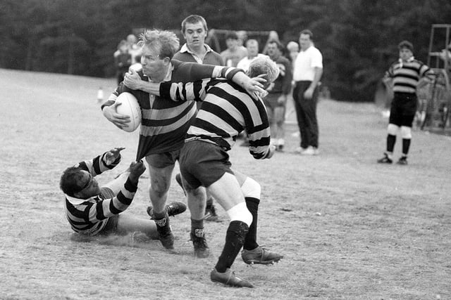 1990 Clipstone Pit v Pub Rugby - the battle for local bragging rights.