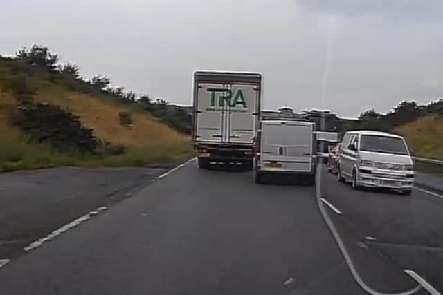 Police pursued the van that swerved dangerously through busy traffic. Photo: Nottinghamshire Police