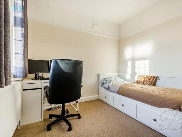 One bedroom is currently used as a home office