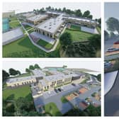 Virtual illustrations of the school site.