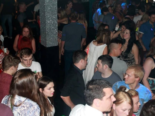 Busting some moves on the dance floor