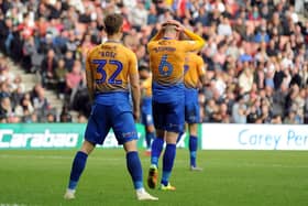 Disbelief for Danny Rose and Neal Bishop as Mansfield missed out on promption at MK Dons.