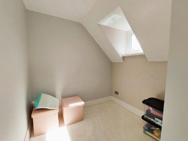 A quirky feature of the first floor's main bedroom is this dressing area.