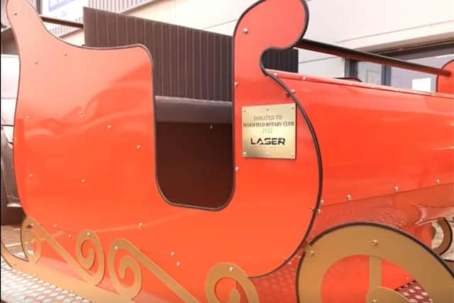 A glimpse at the new sleigh.