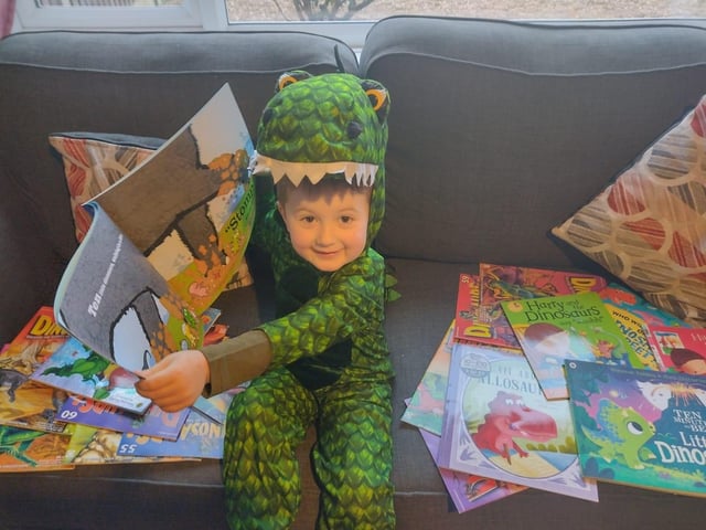 Jimmy, aged 4, Clipstone, from Ten Little Dinosaurs
