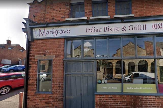 Mangrove Indian Bistro & Grill, on Dame Flogan Street, Mansfield town centre.