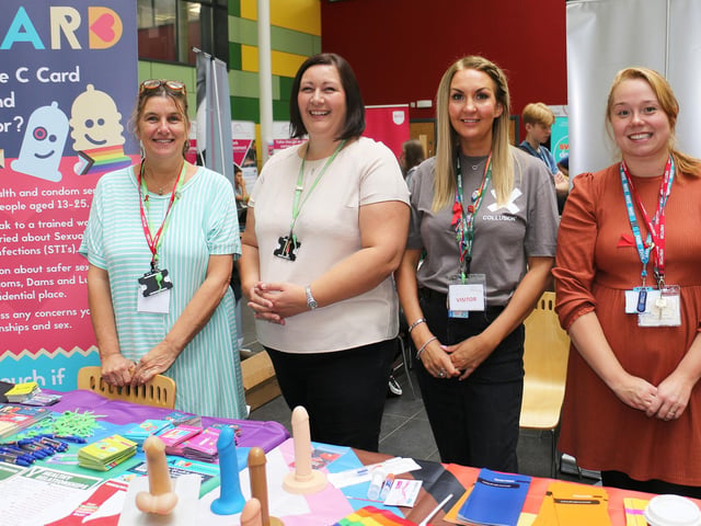 Jenny, Kathryn, Claire and Emma from C Card had plenty of great health advice for the students