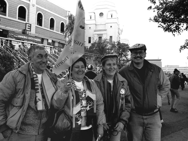 Fans were all smiles that day - spot anyone you know?