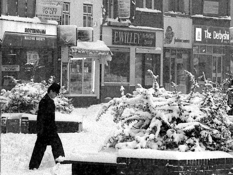 1986 Sutton Town Centre Snow.