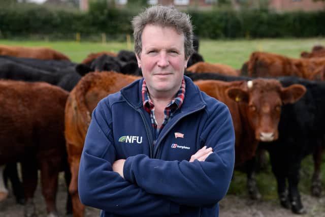 Livestock farmer Adam Quinney