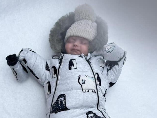 This photo of Louis, three months, was sent to us by Abby Louise Bennett