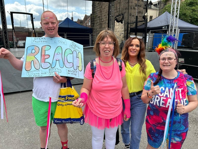 Visitors were recommended to bring along signs and placards.