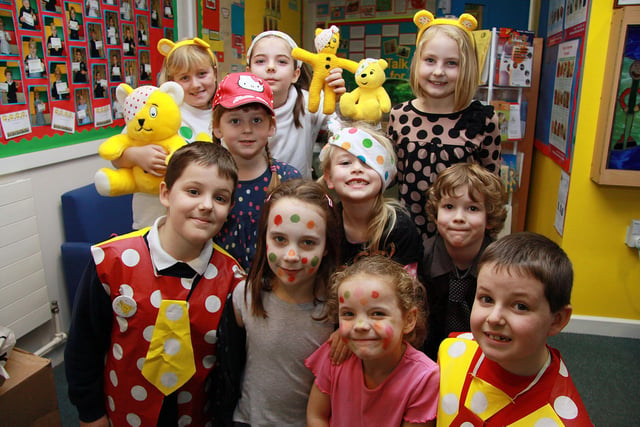 2011: Children at Kimberley Primary School dress the part to help raise money for Children In Need.