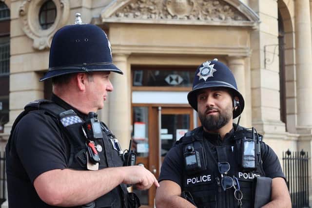 Officers on patrol. Image: Nottinghamshire Police.