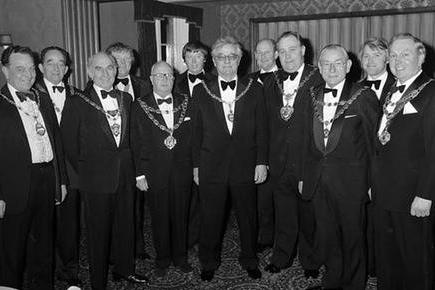 Mansfield Builders Dinner in 1980.