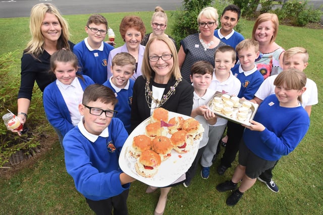 Pupils and staff from Fellgate Primary school hosted a Strawberry themed afternoon tea for charity five years ago. Were you there?