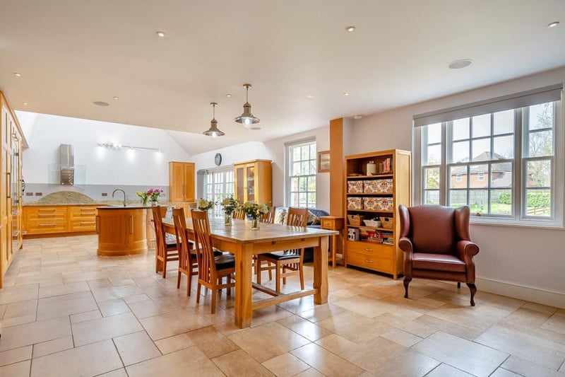 There's plenty of room for entertaining in this huge kitchen