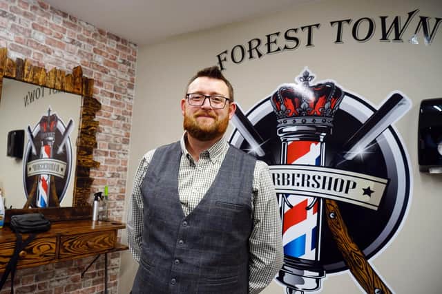 Forest Town barbershop, owner Philip Flude.