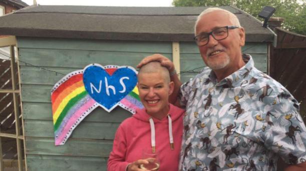 School teacher, Lorraine Turner, of Chesterfield, spectacularly smashed her fundraising target of £1000 by raising £1927 for the East Midlands Ambulance Service NHS trust by shaving her head.