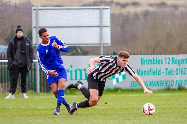 Action from Clipstone's narrow defeat.