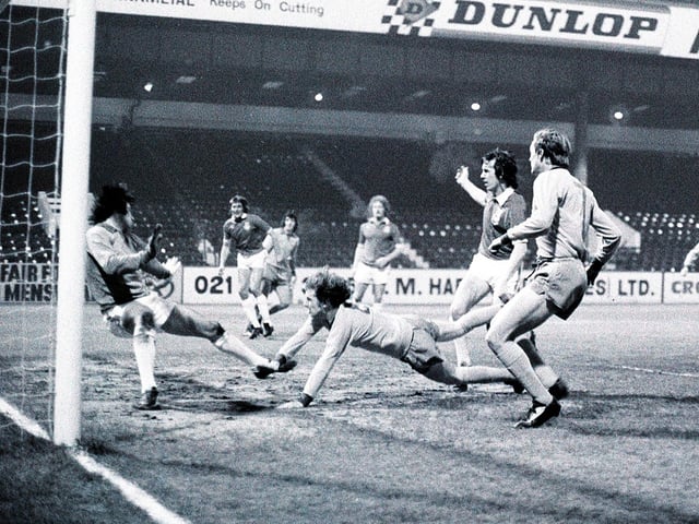 Stags v Wrexham in an FA Cup Second Round second replay at Villa Park in 1975.