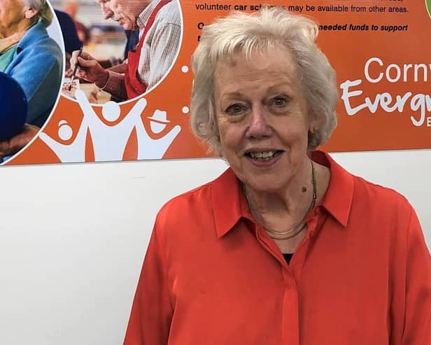 Volunteer Sue Brown of the Cornwater Evergreens in Mansfield.